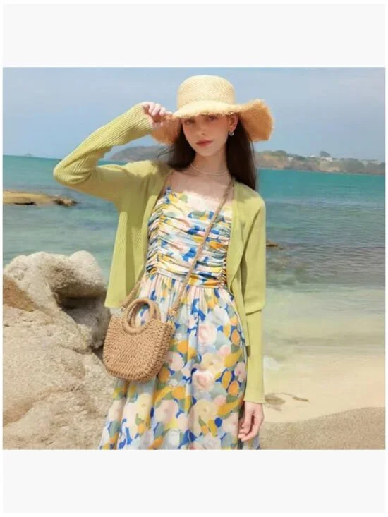 Straw Crossbody Bag for Women, Woven Hobo Purse, Summer Beach Accessory - Picture 3 of 7